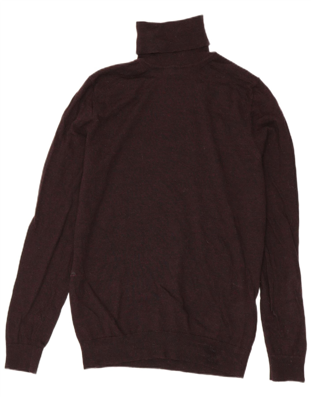 Suéter masculino Reiss com gola redonda, lã média cor de vinho