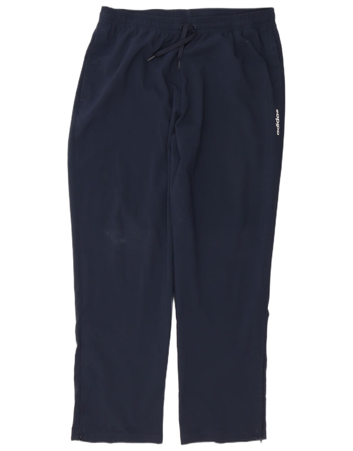 Calça de treino masculina Adidas XL azul marinho poliéster