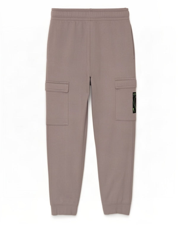 Calça de treino Nike Boys Cargo Joggers 8-9 anos pequeno cinza algodão