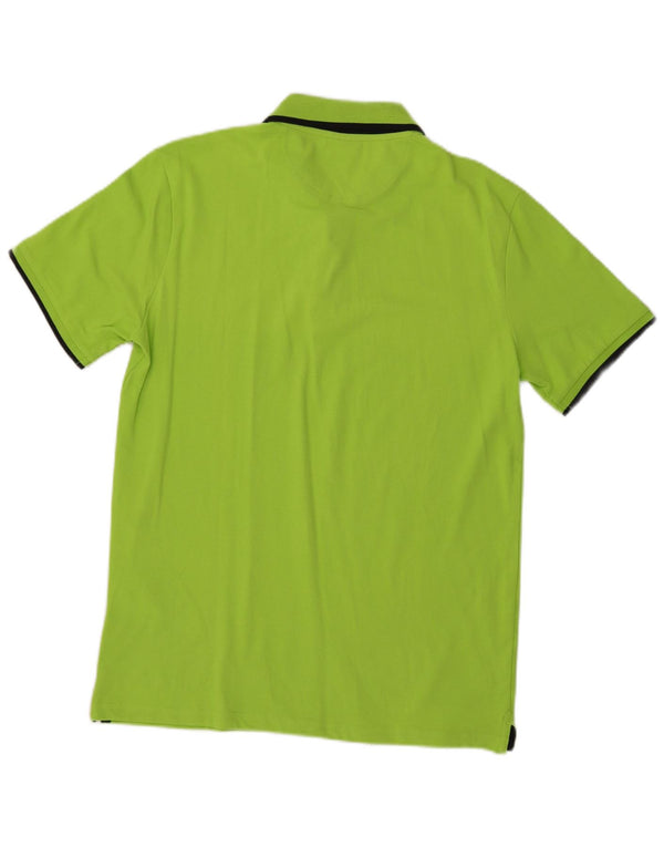 Champion Mens Polo Shirt Large Green Cotton