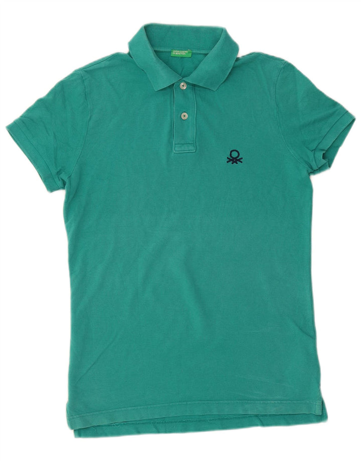 Camisa polo masculina BENETTON algodão verde médio