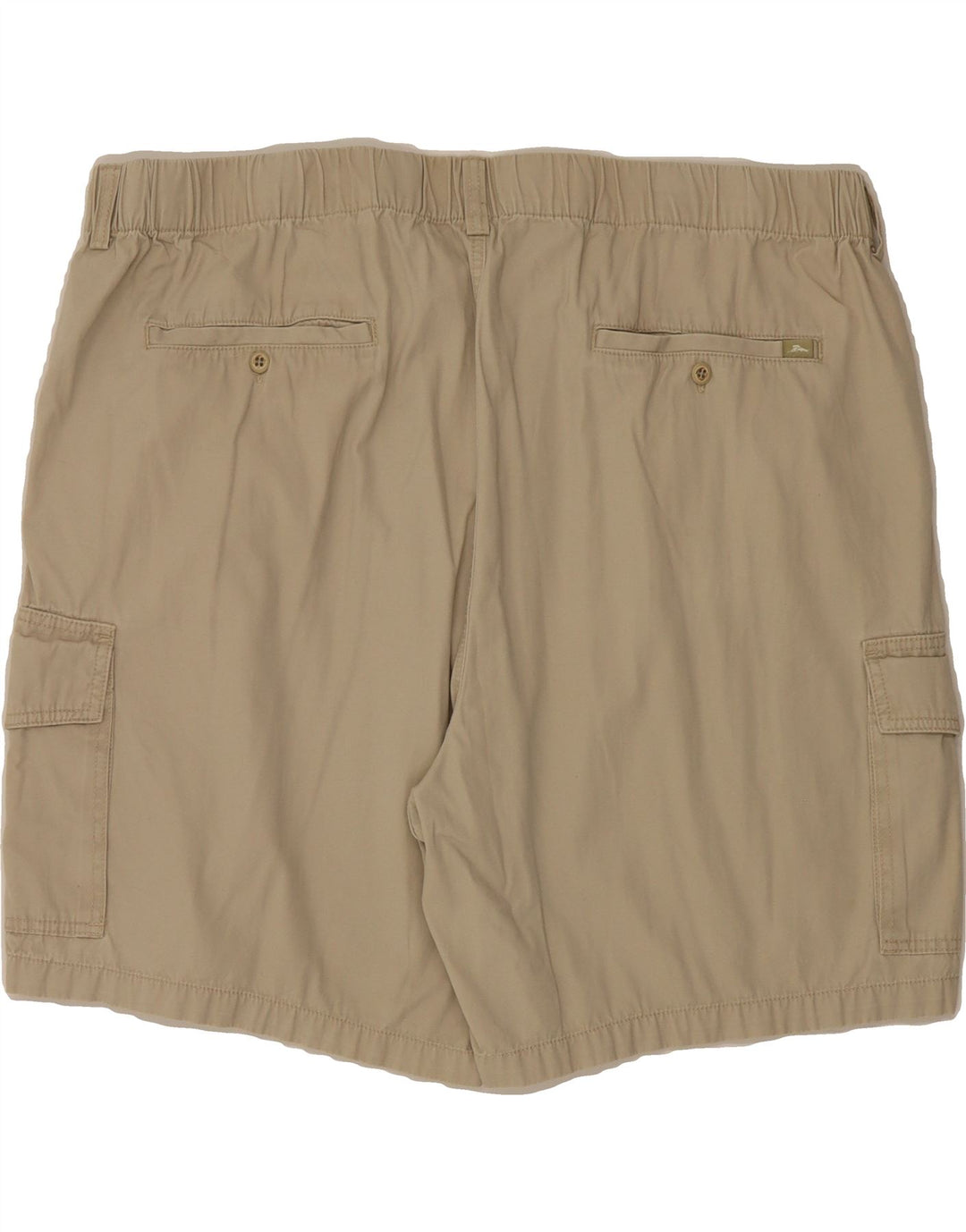 VINTAGE Mens Relaxed Fit Cargo Shorts 2XL W48 Beige Cotton Vintage Vintage and Second-Hand Vintage from Messina Hembry 