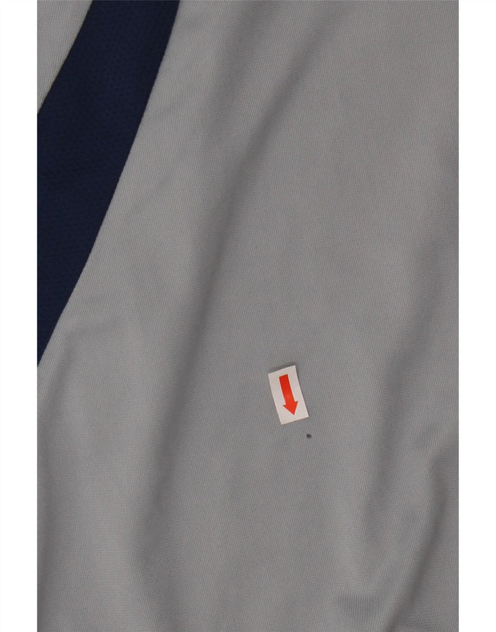 Adidas Mens Climacool Vest Top Grande Cinza Colorblock Poliéster