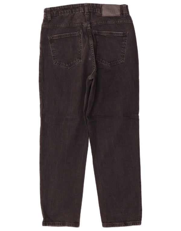 Calça jeans reta feminina Zara EU 40 médio W30 L27 algodão preto