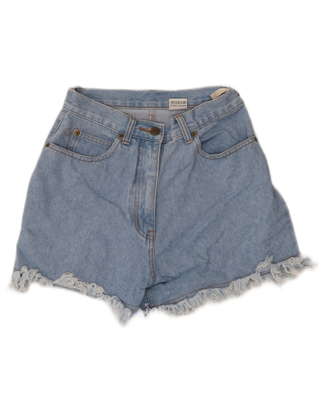 Shorts jeans feminino VINTAGE W36 XL algodão azul