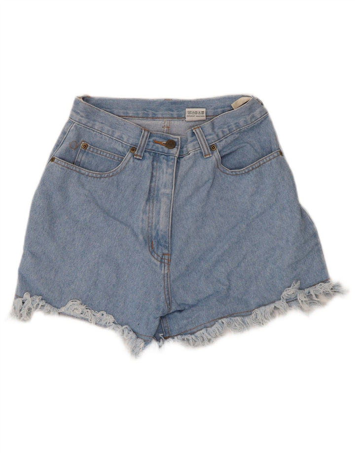 Shorts jeans feminino VINTAGE W36 XL algodão azul
