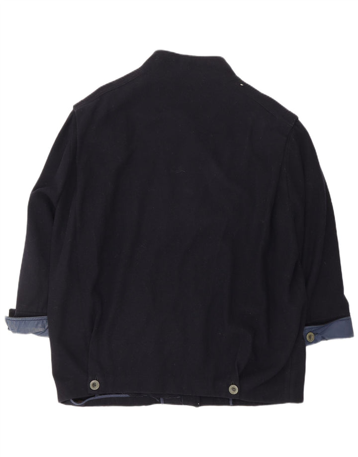 Jaqueta corta-vento feminina oversized OURAGAN Reino Unido 18 XL azul marinho