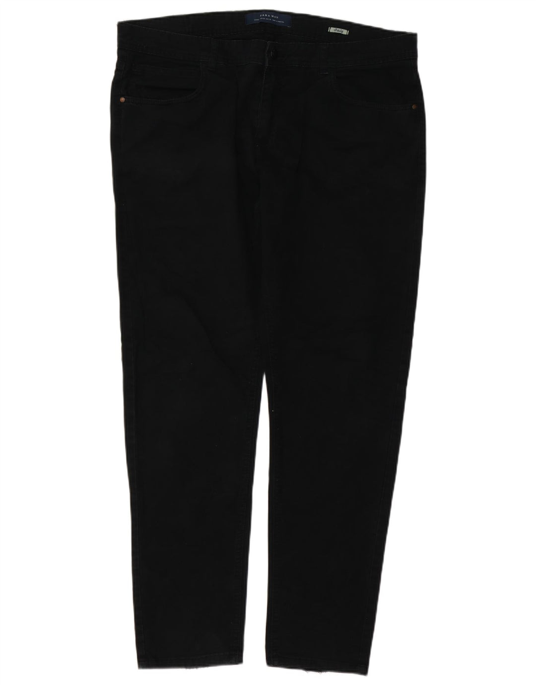 Zara Mens Slim Jeans EU 46 XL W36 L31 Preto