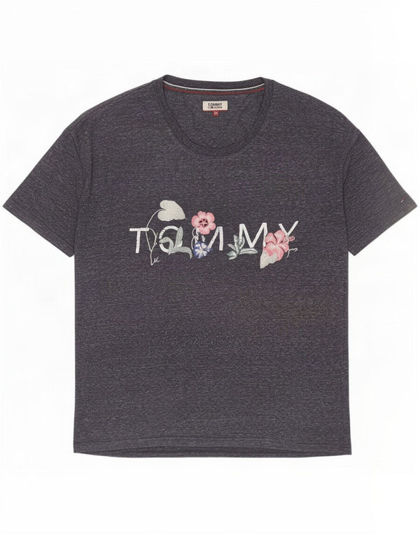 Tommy Hilfiger Camiseta Feminina Graphic UK 6 XS Azul Marinho Floral
