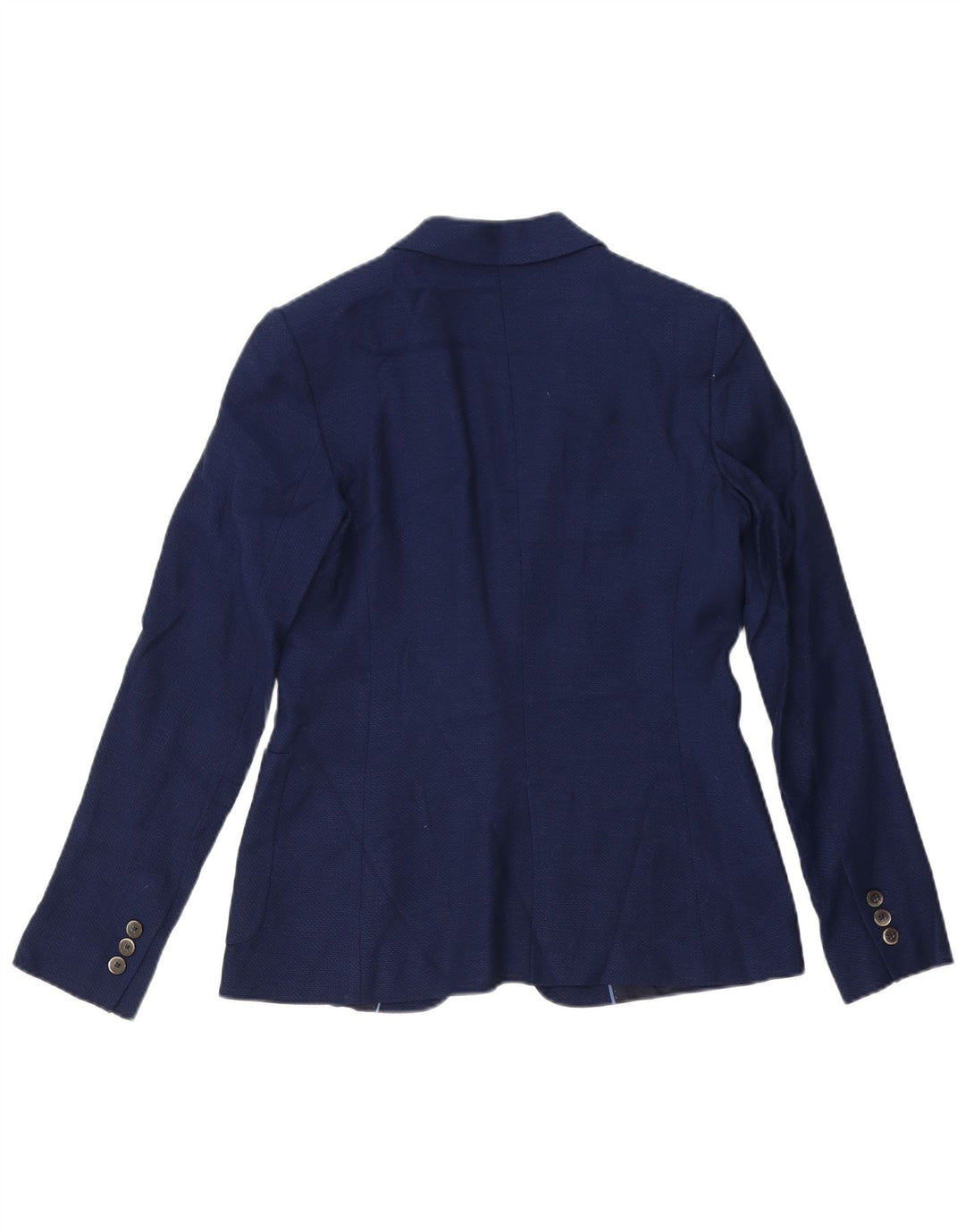 Jaqueta blazer feminina Massimo Dutti com 1 botão EU 38 médio azul marinho viscose