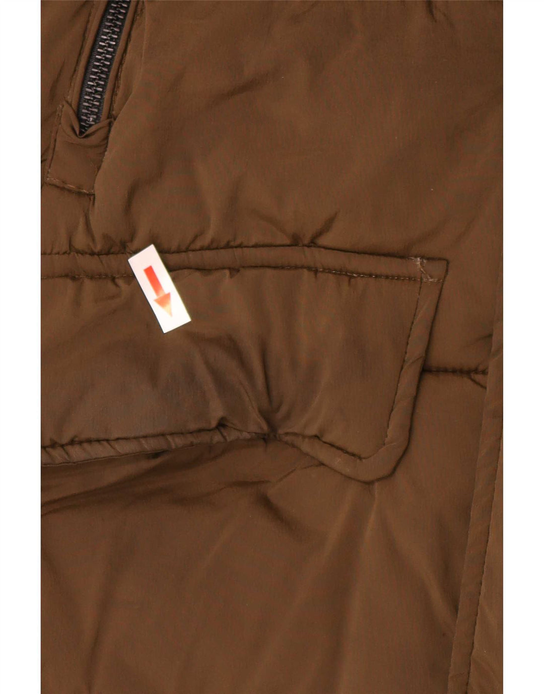 Casaco acolchoado masculino Zara UK 38 médio cáqui nylon motociclista