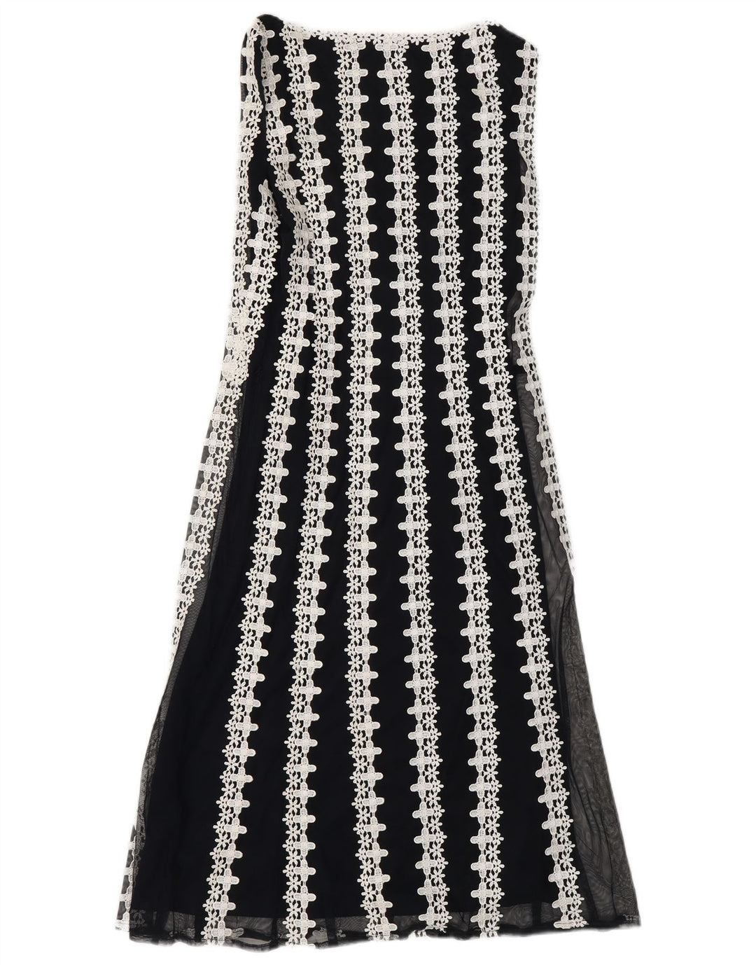 Vestido maxi feminino sem mangas FASE EIGHT Reino Unido 10 pequeno azul marinho floral