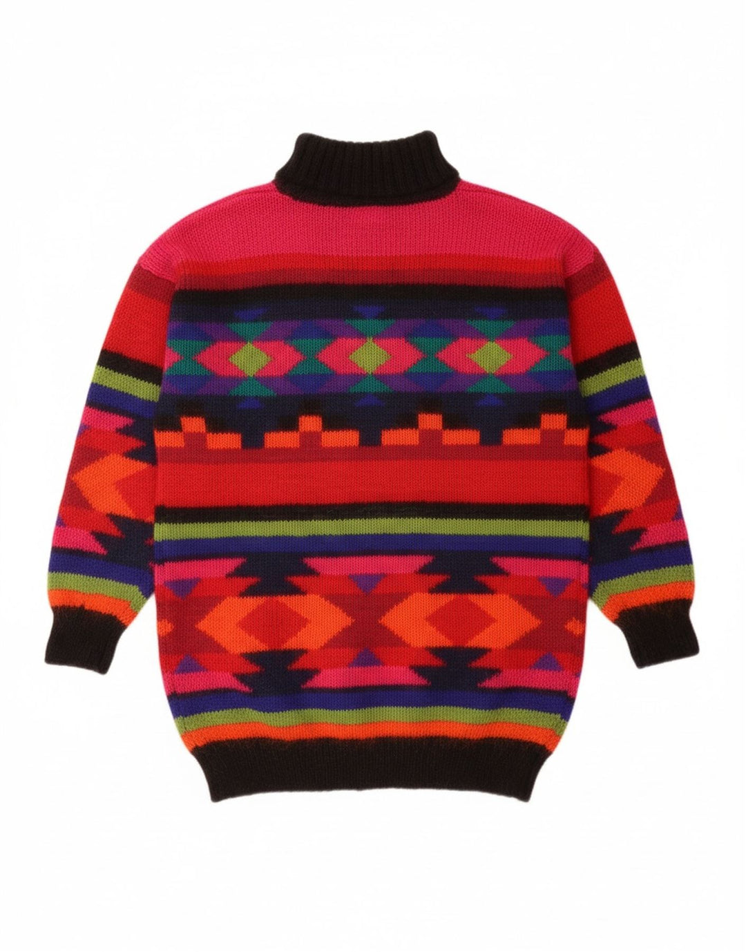 Suéter feminino BHS com gola redonda Reino Unido 10/12 médio multicolorido