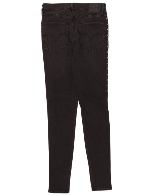 Calça Jeans Mile High Super Skinny Levi's Feminina W29 L32 Algodão Preto