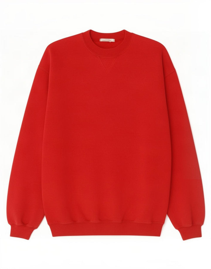 Suéter masculino Marks & Spencer de algodão vermelho médio