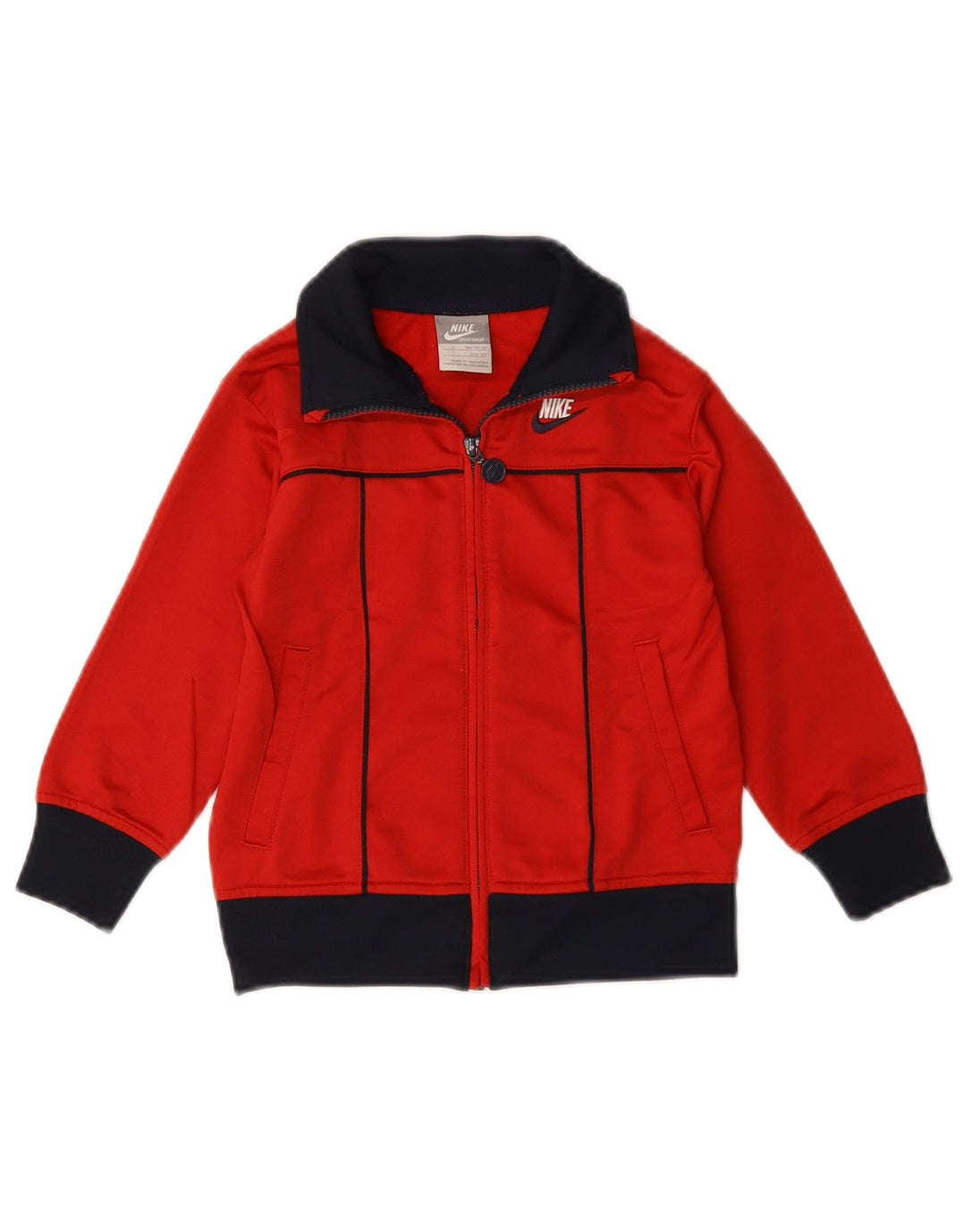Jaqueta Nike Boys Graphic Tracksuit Top 4-5 anos Pequeno Colorblock Vermelho