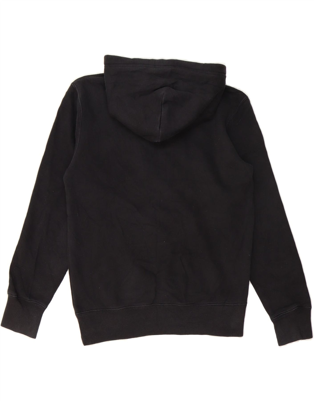 CHAMPION Mens Graphic Hoodie Jumper Small Black Cotton Vintage Champion and Second-Hand Champion from Messina Hembry 