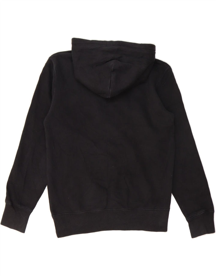 CHAMPION Mens Graphic Hoodie Jumper Small Black Cotton Vintage Champion and Second-Hand Champion from Messina Hembry 
