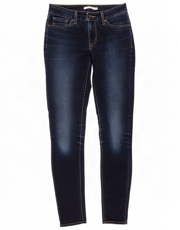 Calça jeans feminina Levi's 711 skinny W26 L30 azul marinho algodão
