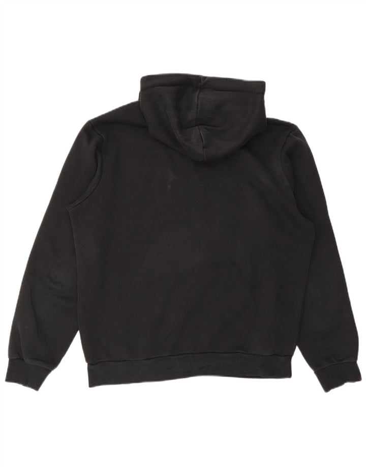 PUMA Mens Graphic Hoodie Jumper Médio Algodão Preto