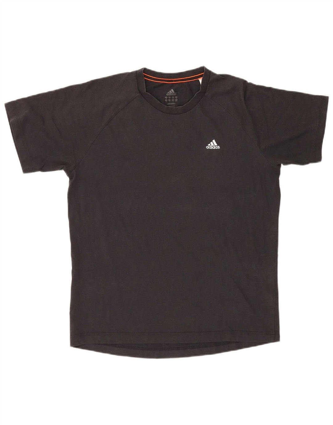 Adidas Mens Climalite Camiseta Top Médio Algodão Preto