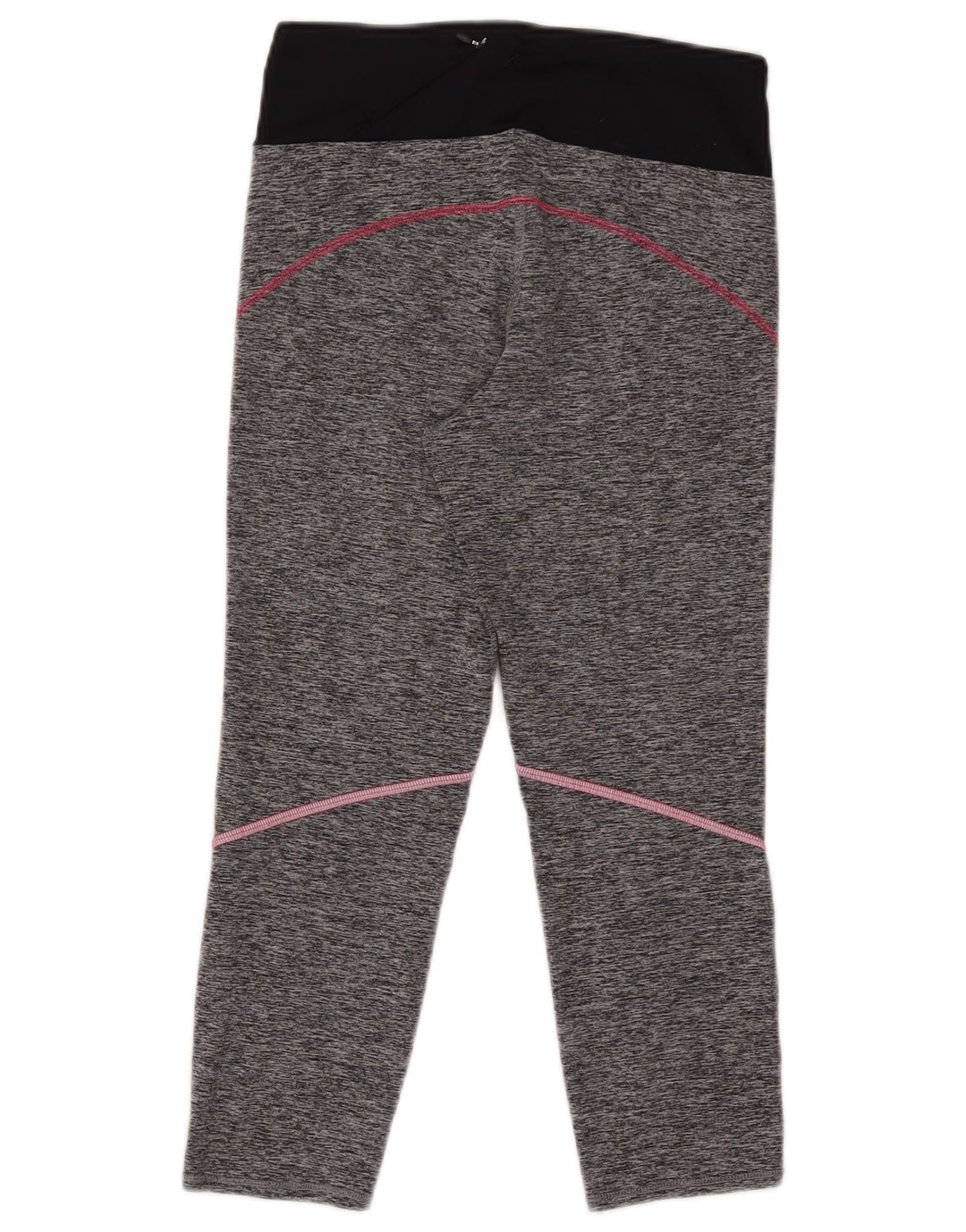 Leggings capri femininos MARKS & SPENCER Reino Unido 10 bloco colorido cinza pequeno