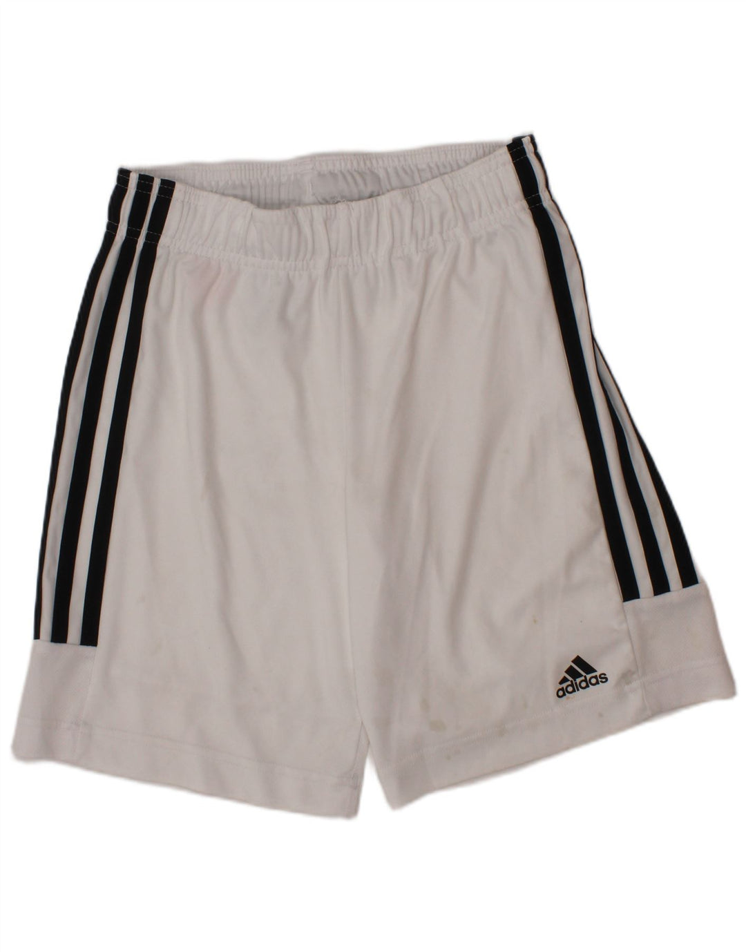 Shorts esportivos Adidas Aeroready para meninos 9-10 anos branco poliéster