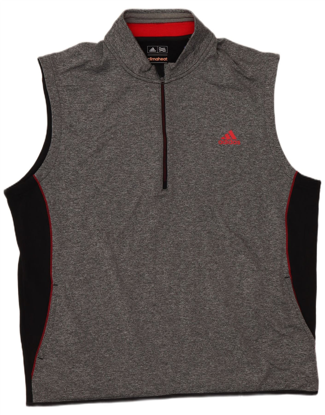 Adidas Mens Climaheat Pulôver Sem Mangas Treino Top XL Cinza Colourblock