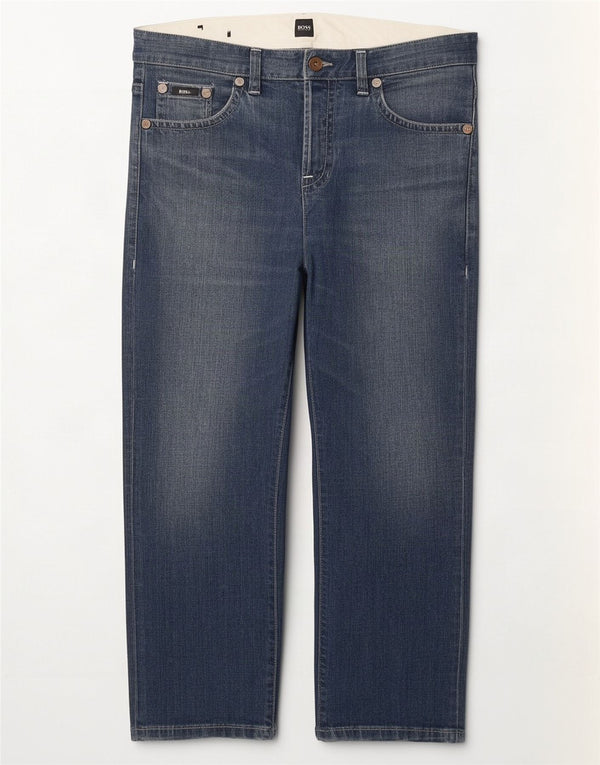 Hugo Boss Mens Jeans Soltos W36 L27 Azul