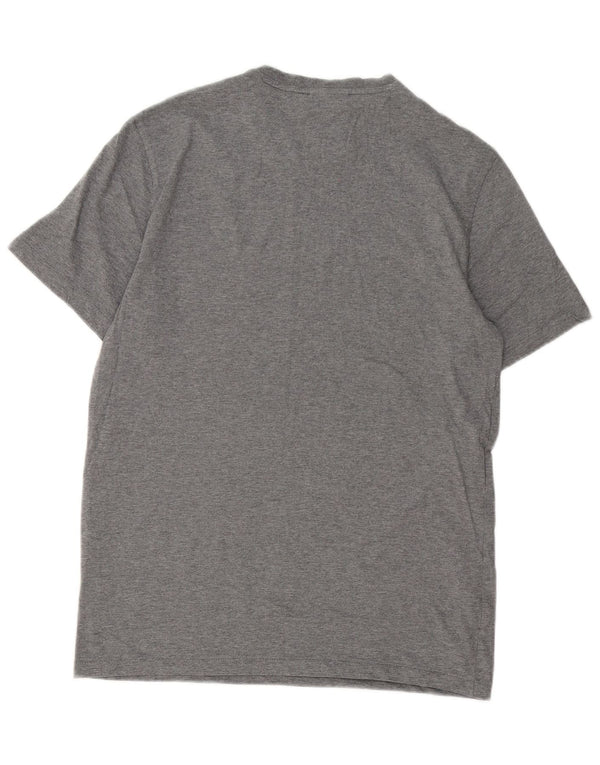Calvin Klein Camiseta masculina top pequeno algodão cinza