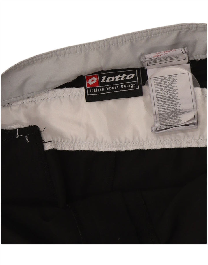 Lotto Mens Graphic Natação Shorts Grande Poliéster Colorblock Preto