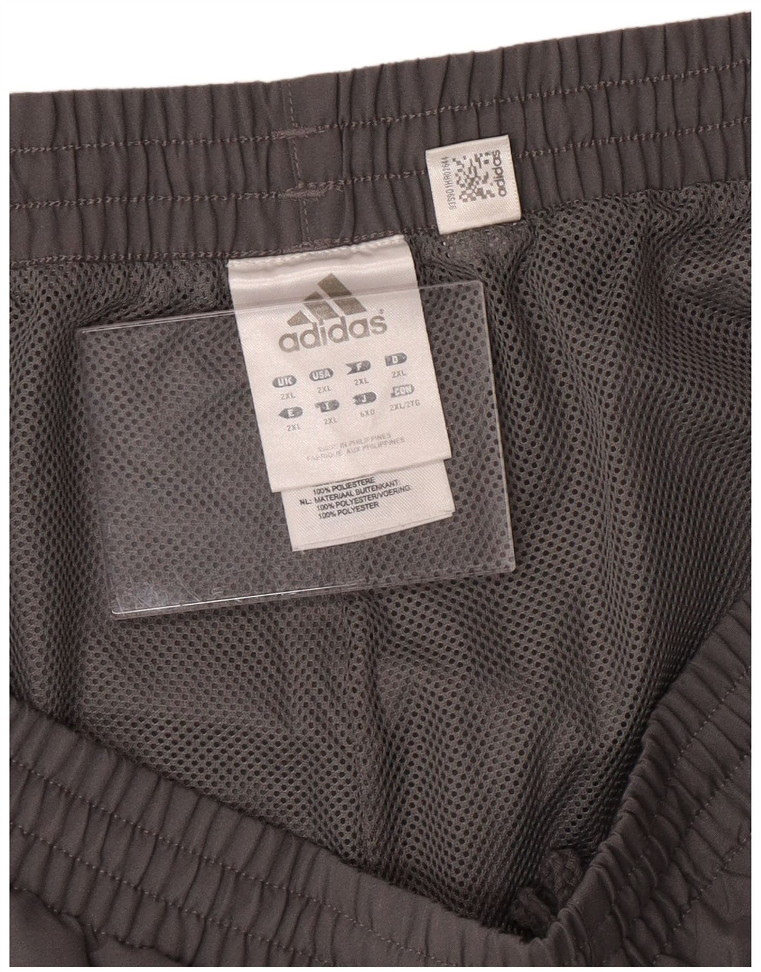 Shorts esportivos masculinos ADIDAS 2XL cinza poliéster