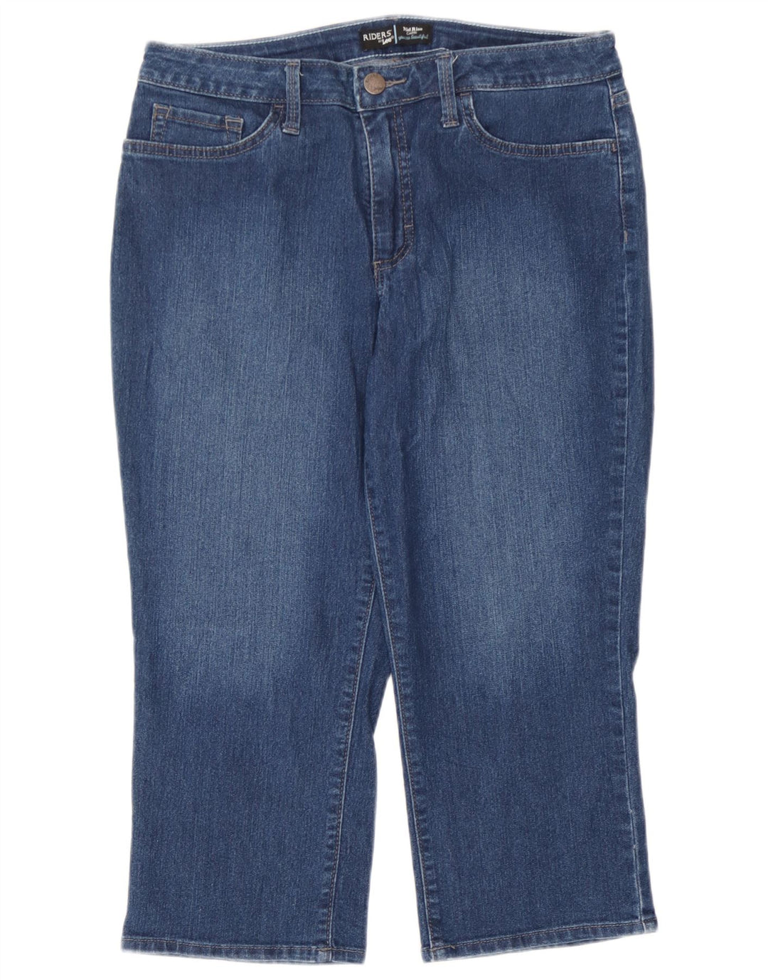 Calça Jeans Capri Feminina Lee Cintura Média W32 L21 Azul