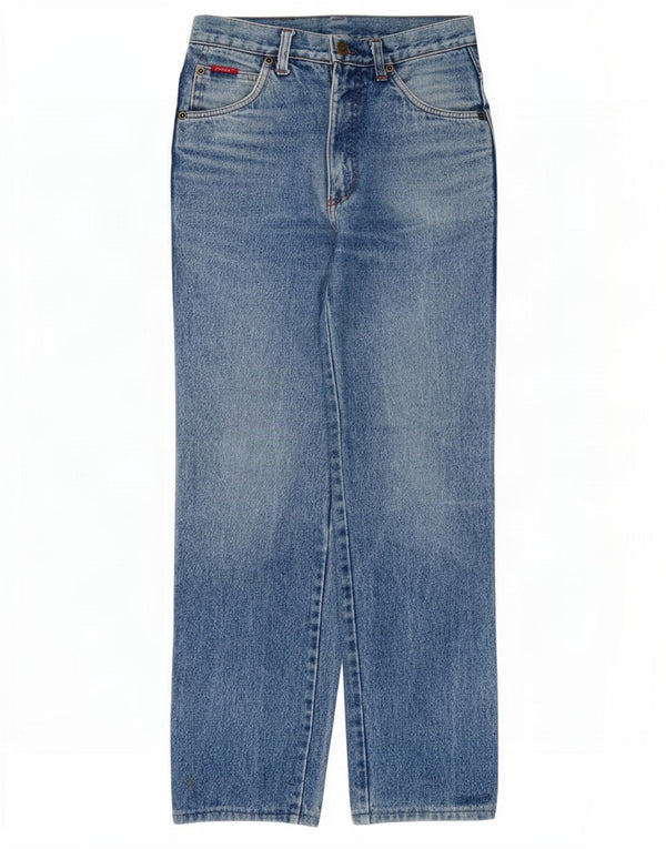 Carrera Mens Straight Jeans W28 L30 Azul Algodão