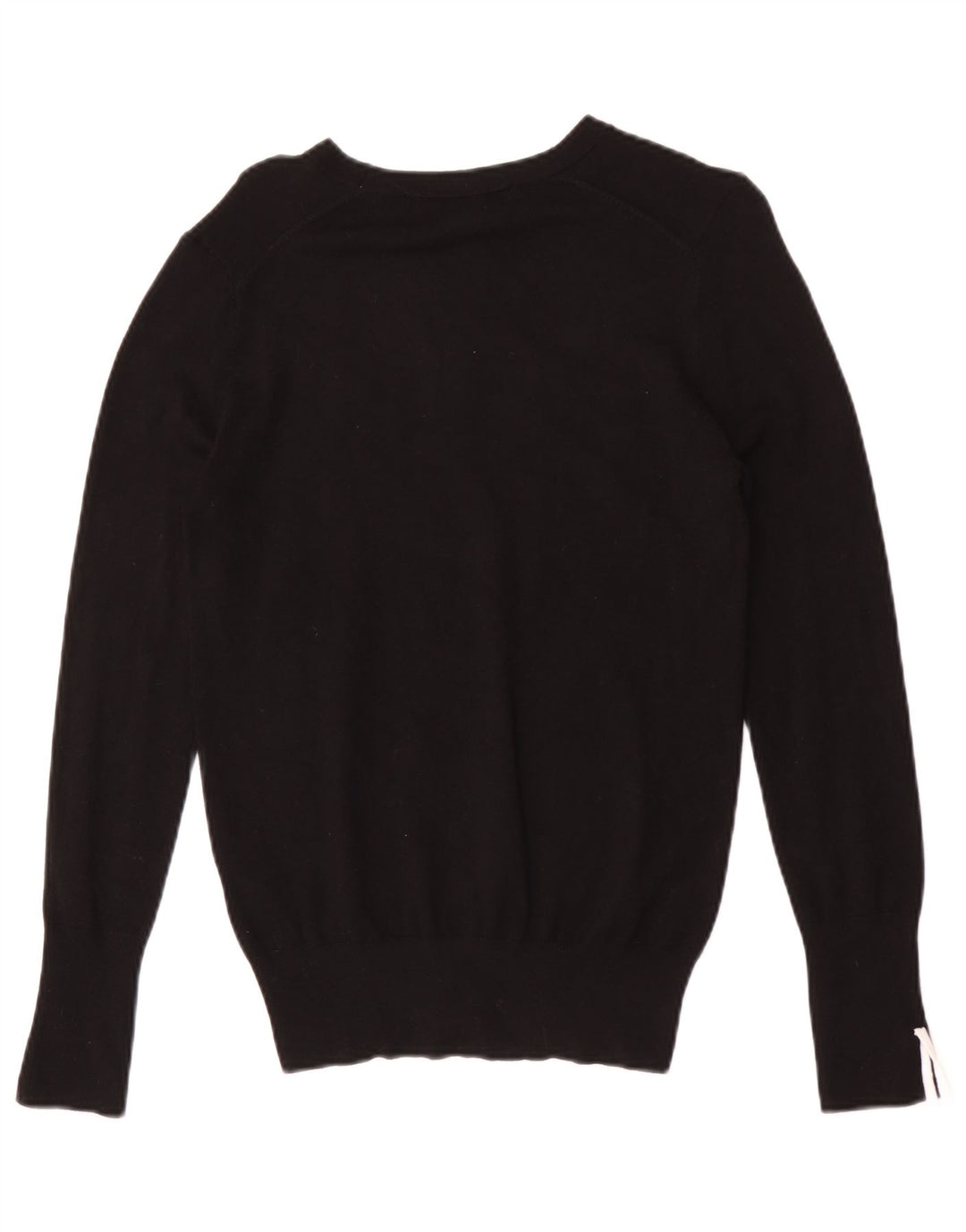 Suéter feminino Zara com gola canoa e viscose preta média Reino Unido 12