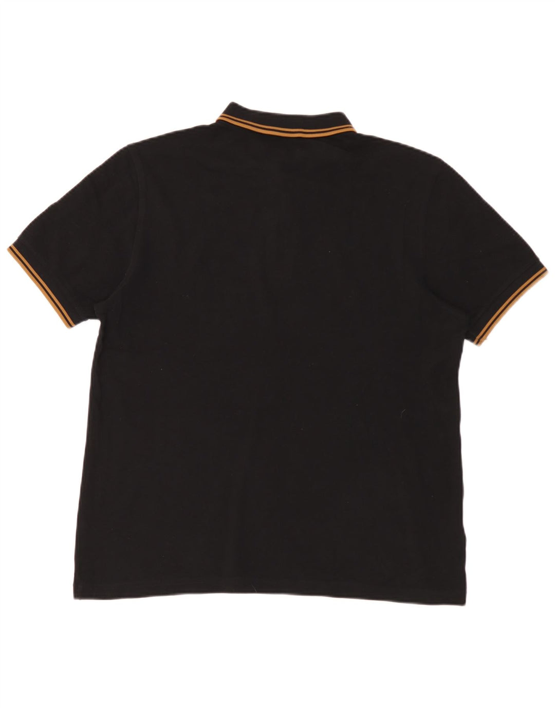 Camisa polo masculina Fred Perry grande algodão preto