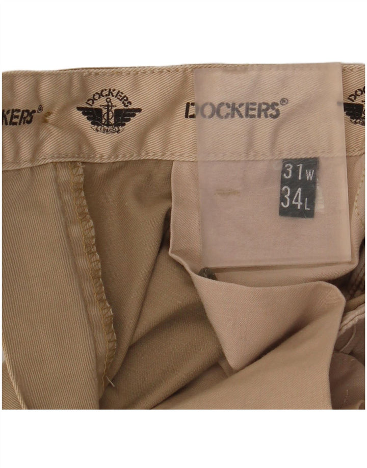Calça Chino Masculina Dockers Pegged W31 L34 Bege