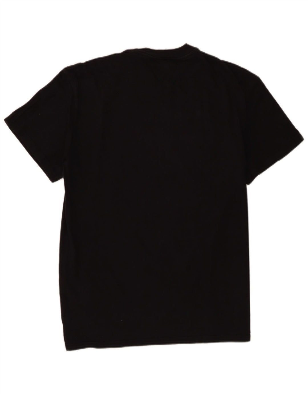 Tommy Hilfiger Camiseta masculina gráfica Top médio algodão preto