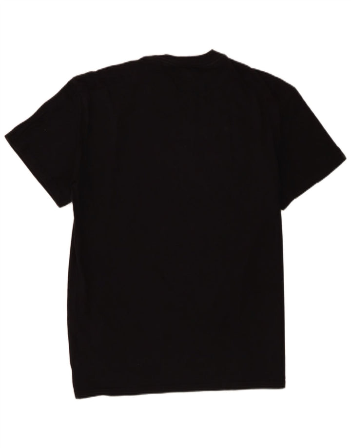 Tommy Hilfiger Camiseta masculina gráfica Top médio algodão preto