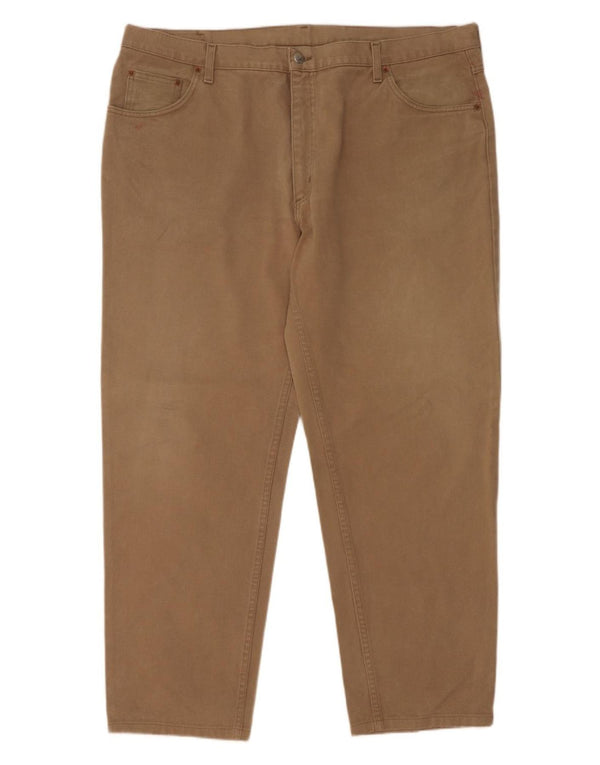 Calça casual reta masculina Rifle W44 L31 algodão bege