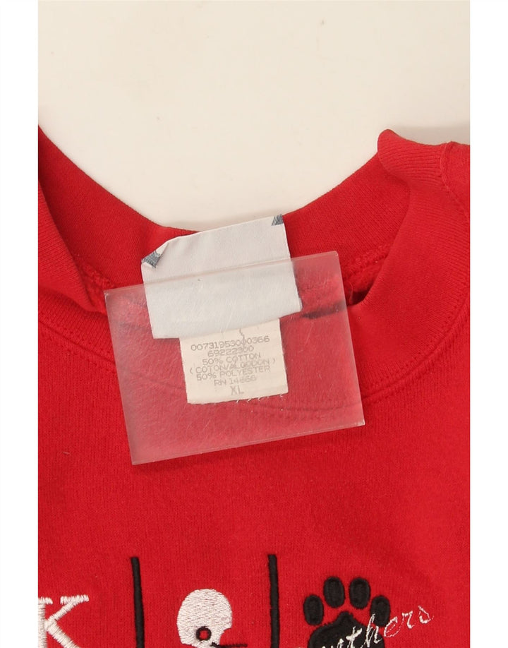 Lee moletom gráfico masculino jumper XL algodão vermelho