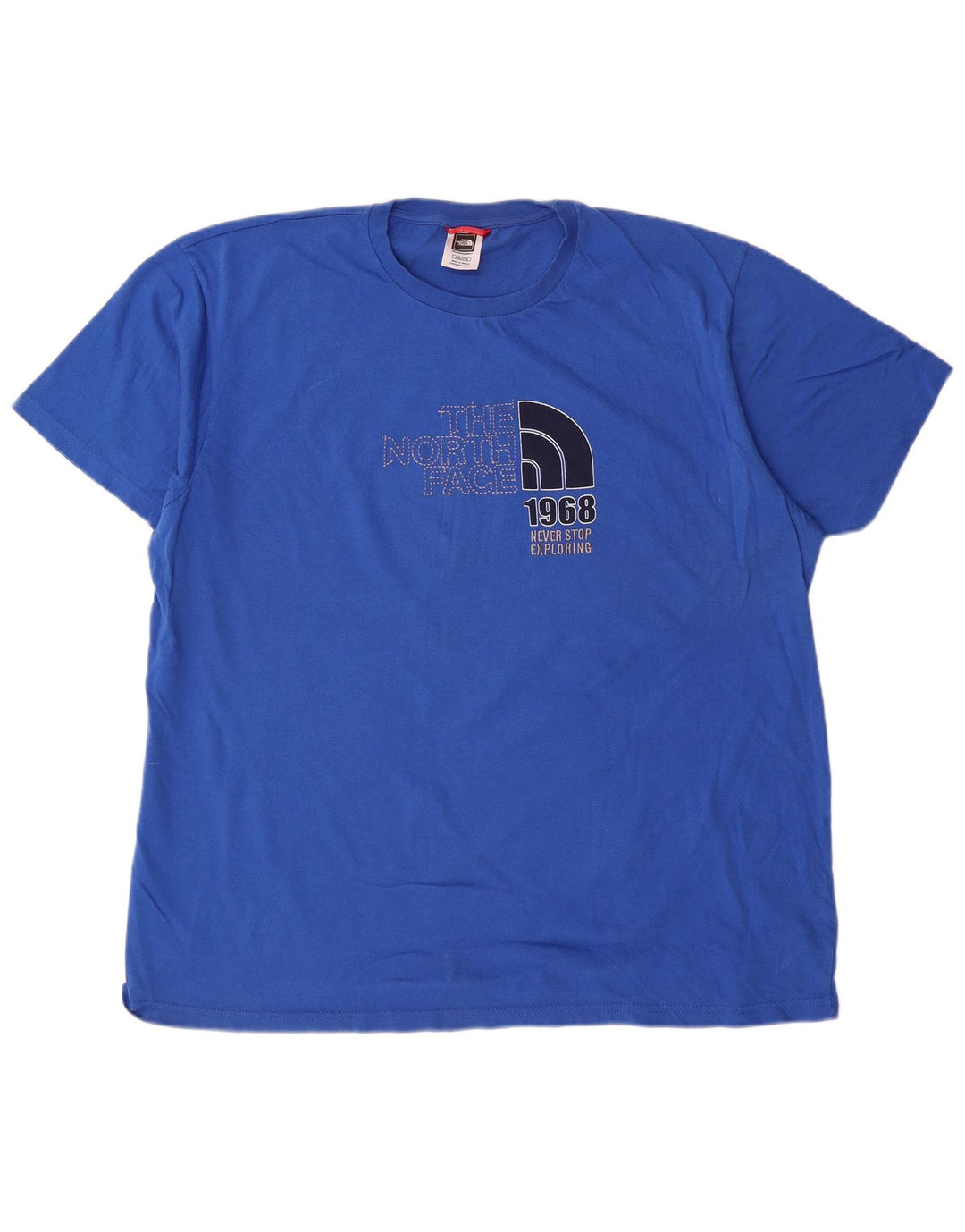 Camiseta gráfica masculina The North Face Top 2XL algodão azul