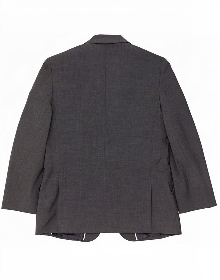 Jaqueta blazer masculina Marks & Spencer Autograph 2 botões Reino Unido 38 cinza médio
