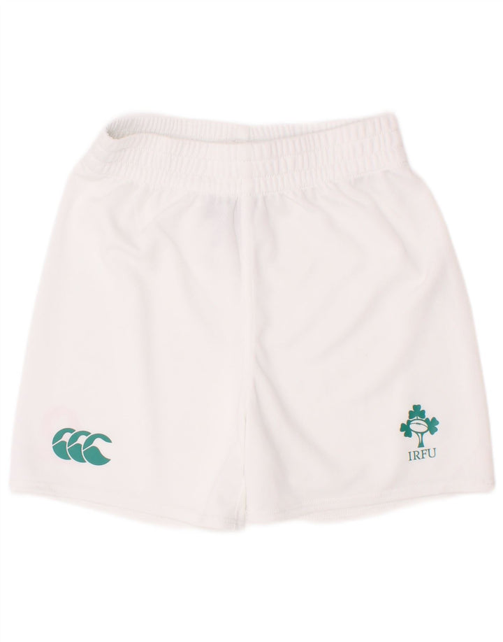 Canterbury Boys IRFU Graphic Sport Shorts 3-4 anos poliéster branco