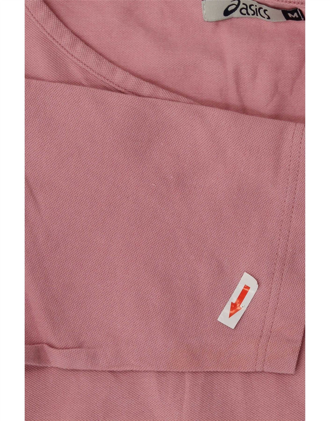 Top feminino Asics manga 3/4 UK 12 algodão rosa médio