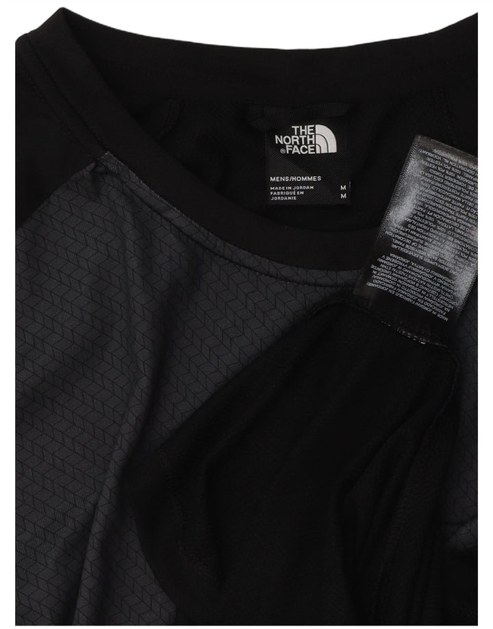 Camiseta masculina The North Face Top médio preto colorblock poliéster