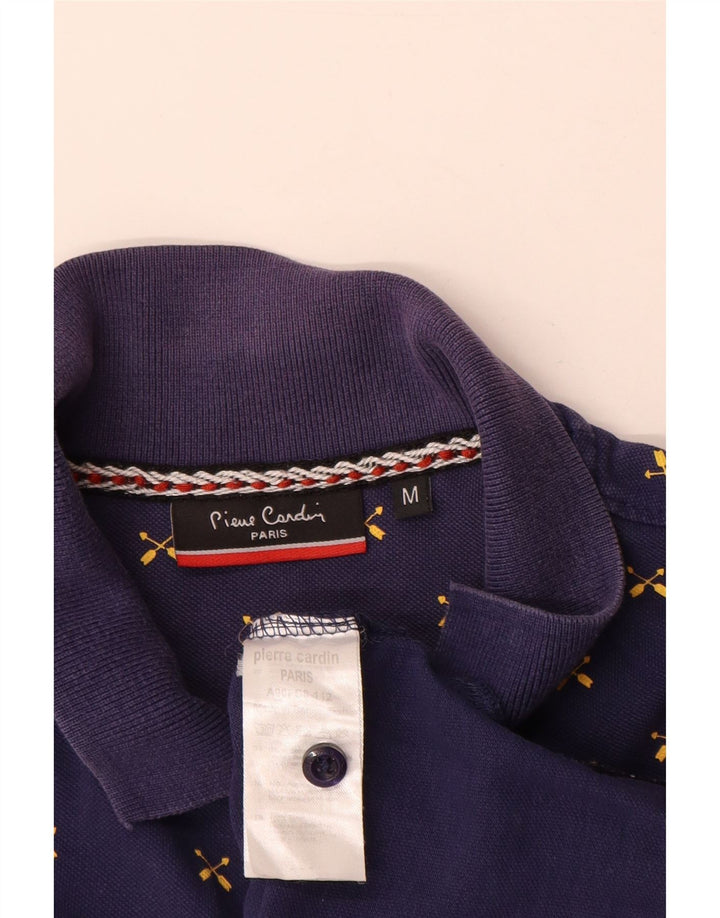 Camisa polo masculina Pierre Cardin gráfica cinza médio algodão