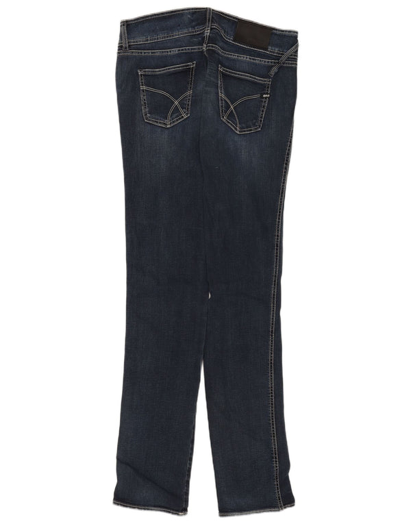 Gas Womens Slim Jeans W30 L34 Azul Marinho Algodão