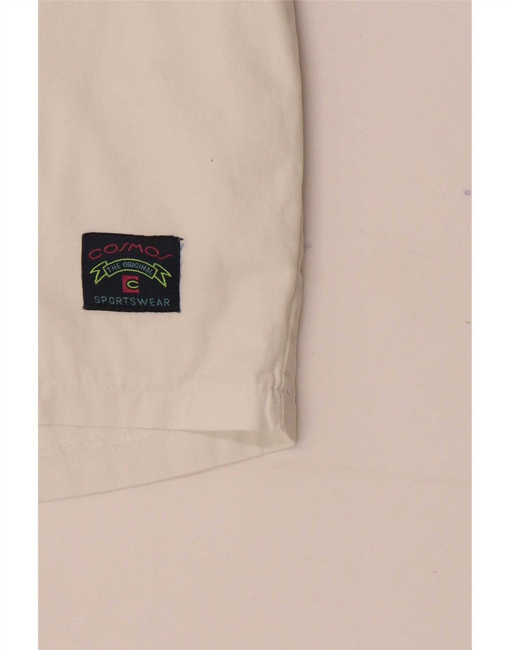 Cosmos Mens Chino Shorts W31 Médio Branco