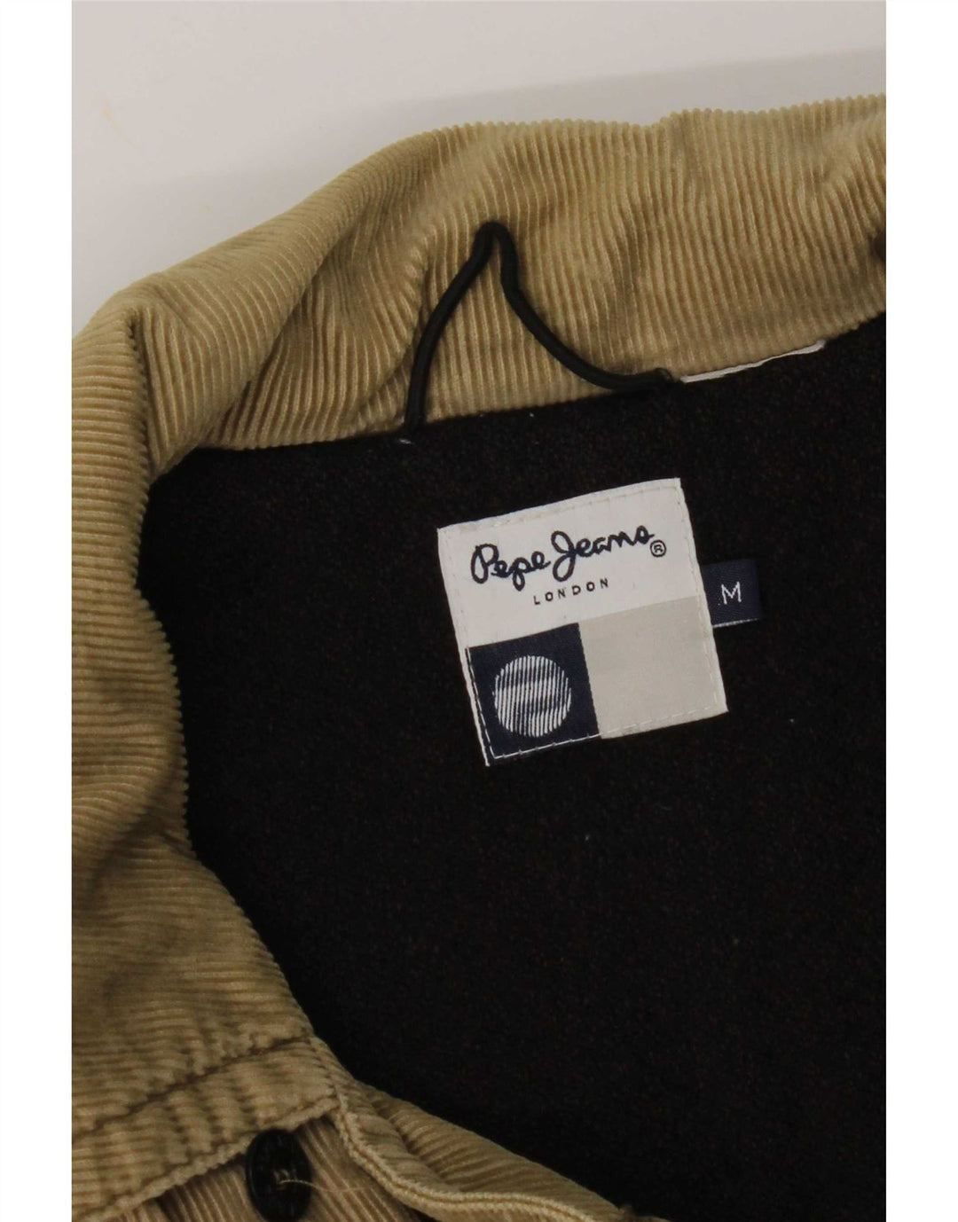 Jaqueta de veludo masculina PEPE Jeans UK 38 médio bege